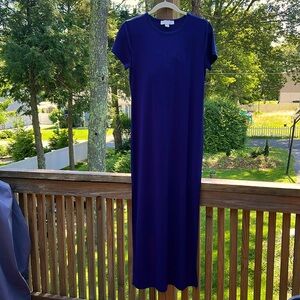 Michael Kors Navy Short Sleeve Long Dress. Size Medium.